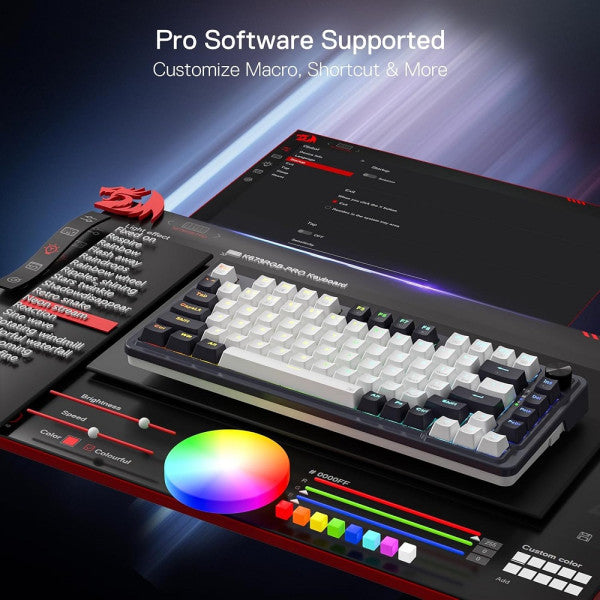 Redragon K673 PRO 75% Wireless RGB Red Switches (Abyssal Blue) Redragon K673 PRO 75% Wireless RGB Red Switches (Abyssal Blue)
